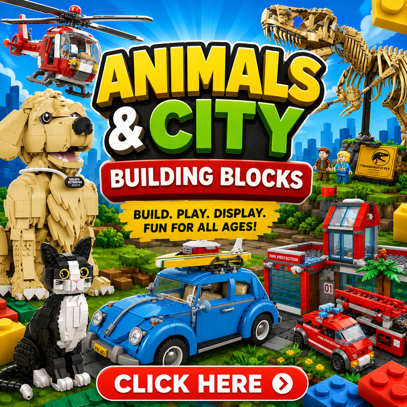 Animals & City Building Blocks