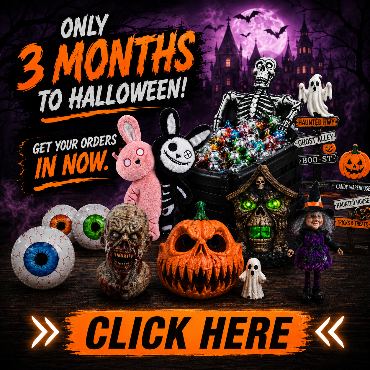 Halloween Double Headed Skull Rabbit Plush Toy Grimace Halloween Doll Company Holiday Gifts Children'S Halloween Creative Gifts