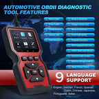 V519 Professional Obd2 Scanner - Usb-Powered Car Diagnostic Tool with Real-Time Data Stream, Full-Featured Obd Ii Testing (I/M Ready, Bod2/Eobd), Clears Engine Fault Lights, Reads/Erases Codes for Most Vehicles, Car Maintenance, Ergonomic Design, Durable Plastic Casing