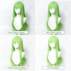 Cosplay Wig Blue Archive Anime Wig Tachibana Hikari Green Game Role-Play Wig Long Synthetic Hair Wig for Anime Party Masquerade