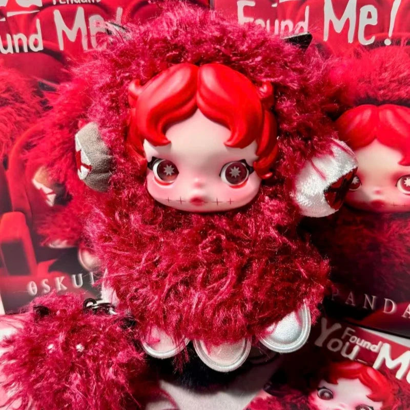 Skullpanda YOU FOUND ME Series Blind Box Skullpanda V1 V2 V3 Vinyl Face Pendant Doll Mystery Box Collect Toy Gifts