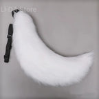 Anime COS Cat Fox Tails Plush Cosplay Big Tails Dog Furry Tail Role Play Party Props Fursuit Tail Halloween Costume Accessories