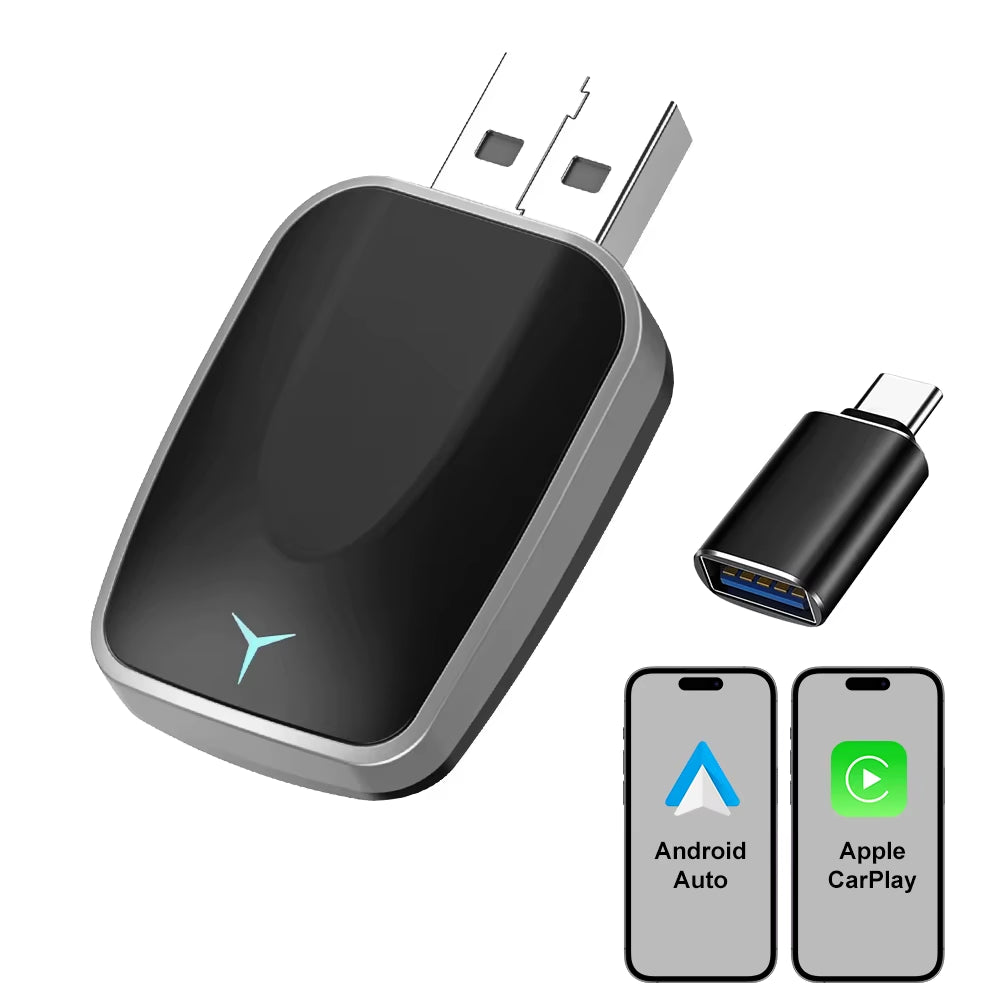 NEW Wireless Carplay Android Auto Wireless Adapter Smart Mini Box Plug and Play Connect Universal for Nissan Wireless Adapter