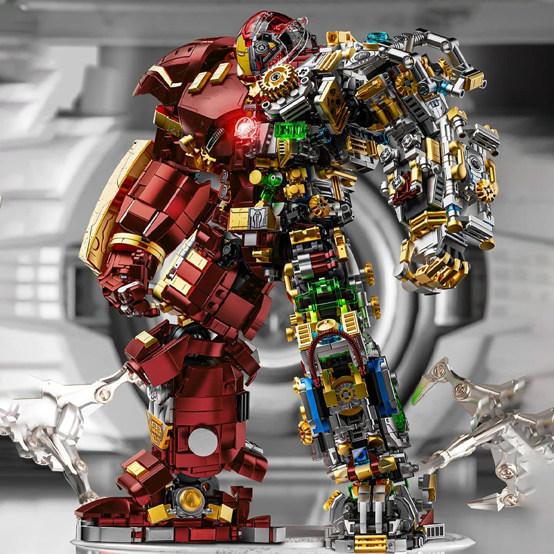 2700+Pcs Iron Heroes Blocks Action Figures Mark Building Sets Buster Mech DIY Brick Collectible Toys for Boys Adult Kids Gifts