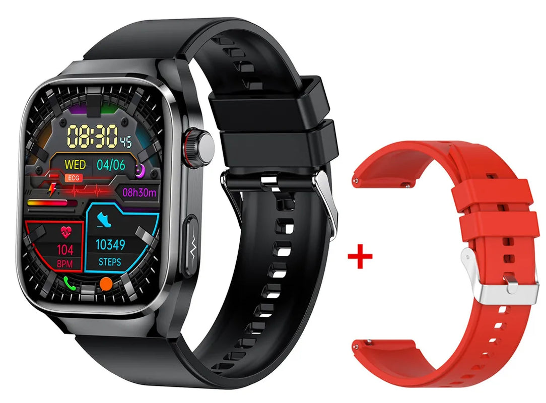 Men AMOLED Smart Watch TK16 Pro ECG Health Monitor SOS BT Calling AI Vocie Multi Sport Modes Fitness Tracking Smartwatch