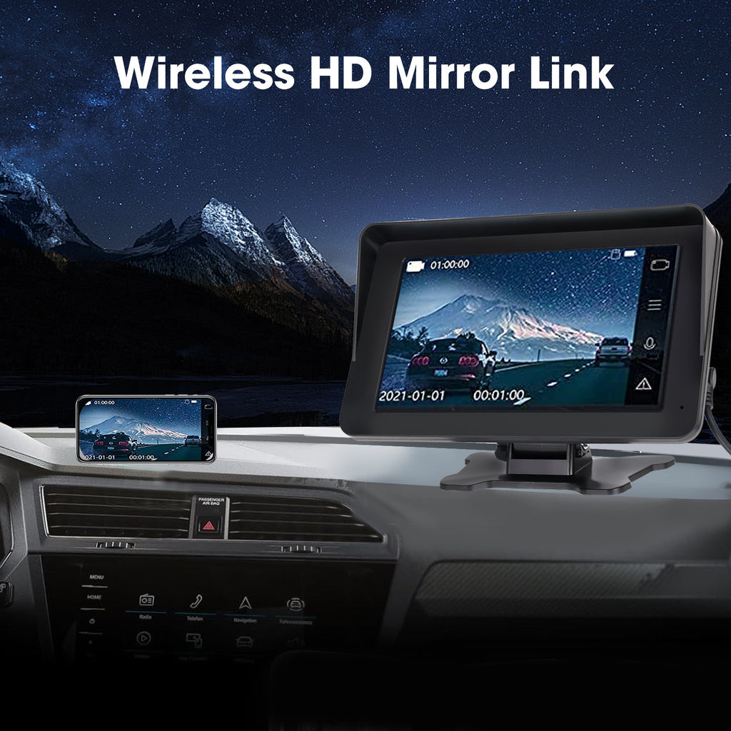 7" Wireless Apple CarPlay & Android Auto Display