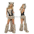 New Sexy Furry Wolf Girl Costume Wolf Women Costumes Halloween Furry Costumes for Women Animal Costume Cosplay Christmas Costume