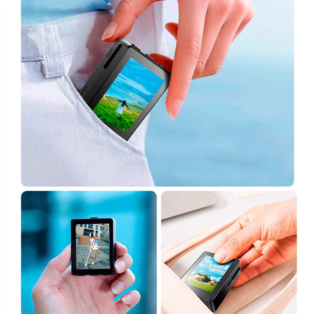 Mini Portable Smartphone Selfie Screen Display for Phone Rear Camera Wireless Selfie Vlog Live Monitor for Iphone Android Phone