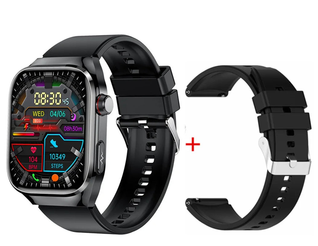 Men AMOLED Smart Watch TK16 Pro ECG Health Monitor SOS BT Calling AI Vocie Multi Sport Modes Fitness Tracking Smartwatch