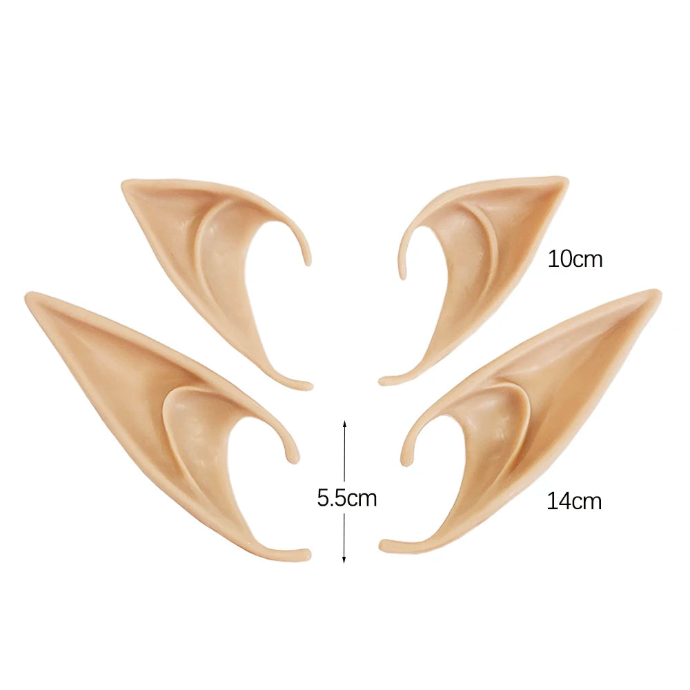 Halloween Elf Ears Latex Simulation Ears Props Fairy Angel Cosplay Mask Halloween Costume Accessories Mascaras Halloween Party