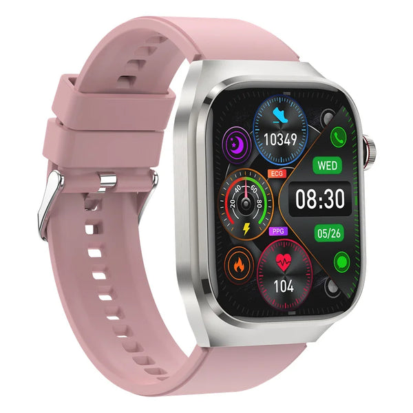 Men AMOLED Smart Watch TK16 Pro ECG Health Monitor SOS BT Calling AI Vocie Multi Sport Modes Fitness Tracking Smartwatch