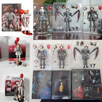 NECA Pennywise Joker Action Figure Toy Doll Horror Halloween Christmas Gift 18Cm Bookshelf Ornament