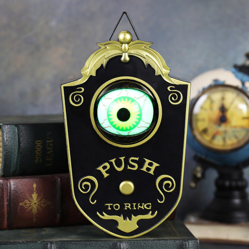 Halloween Rotating Eyeball Doorbell – Sound & Light