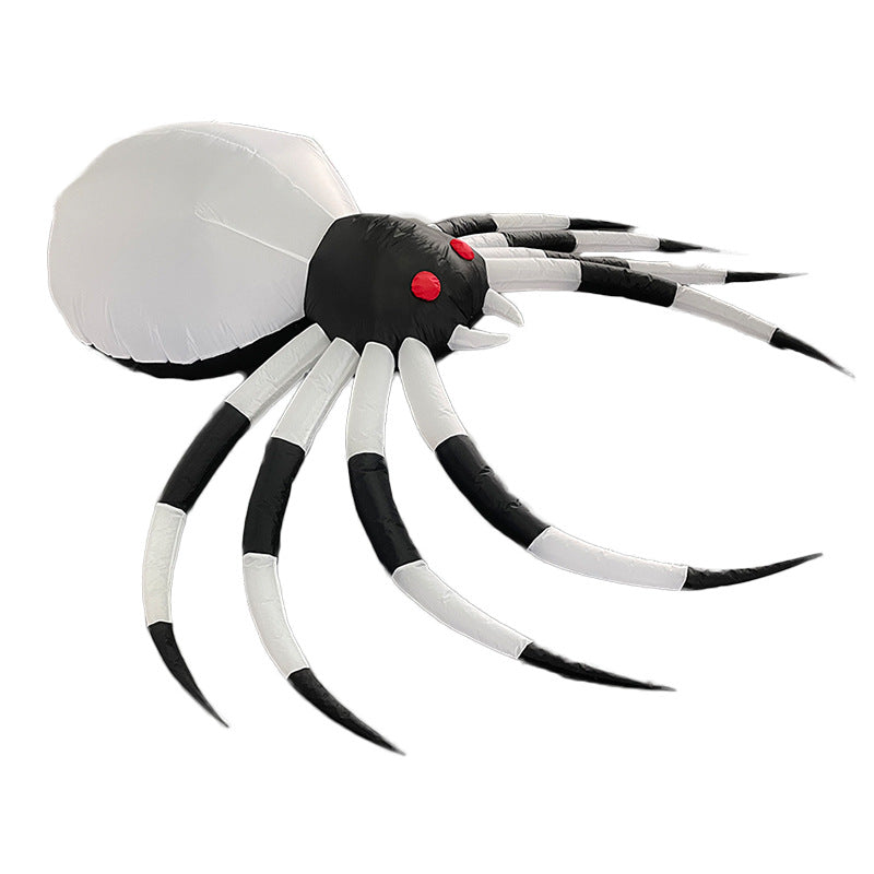Inflatable Halloween black and white spider decoration air figure