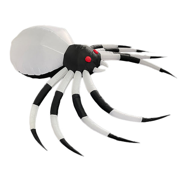 Inflatable Halloween black and white spider decoration air figure