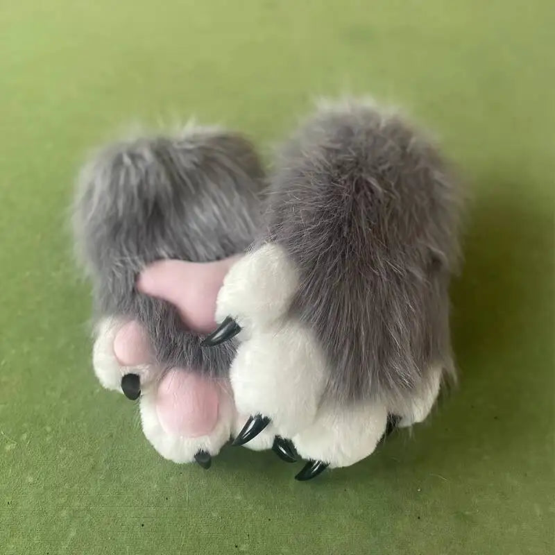 New Fursuit Kigurumi Furry Animal Paws Gloves Nails Kig Cosplay Costume Wearable Furry Animal Colorful Claws Cos Props Halloween