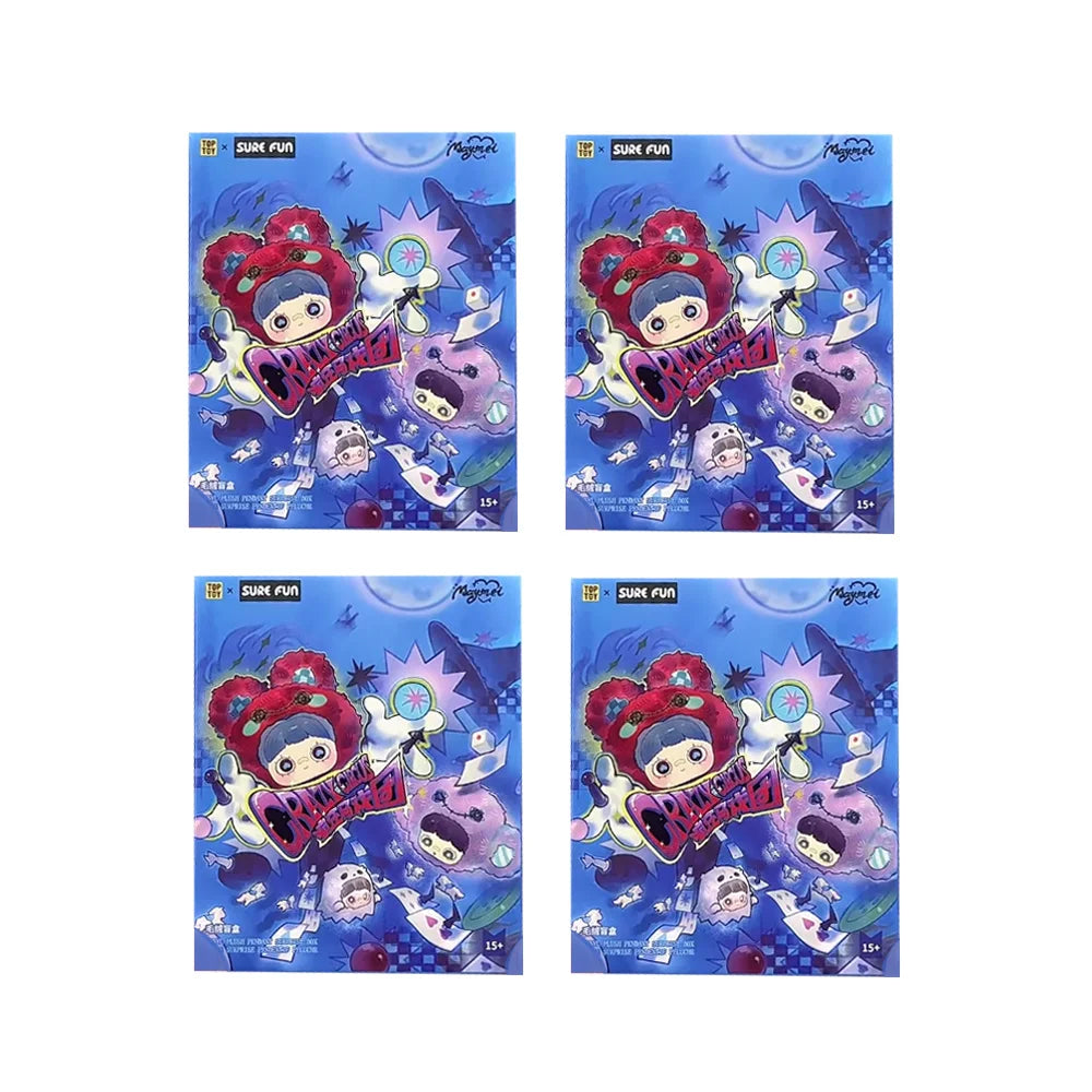 Genuine Maymei Crazy Cirgus Series Blind Box V4 Vinyl Plush Mystery Box Kawaii Anime Doll Surprise Bag Keychain Pendants Gift