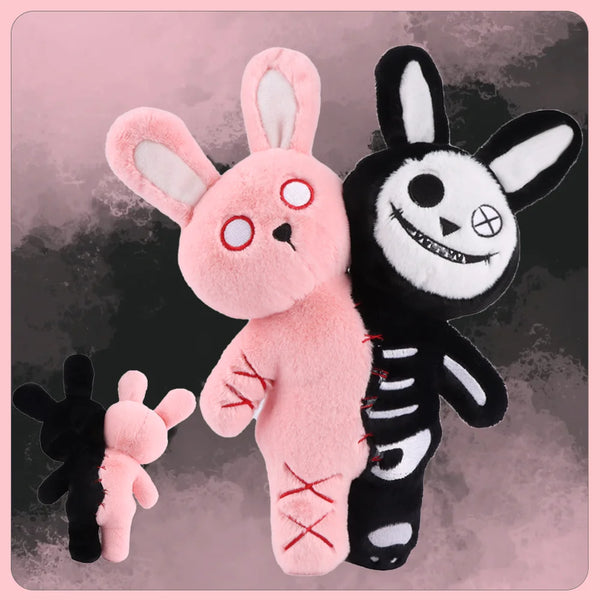 Halloween Double Headed Skull Rabbit Plush Toy Grimace Halloween Doll Company Holiday Gifts Children'S Halloween Creative Gifts