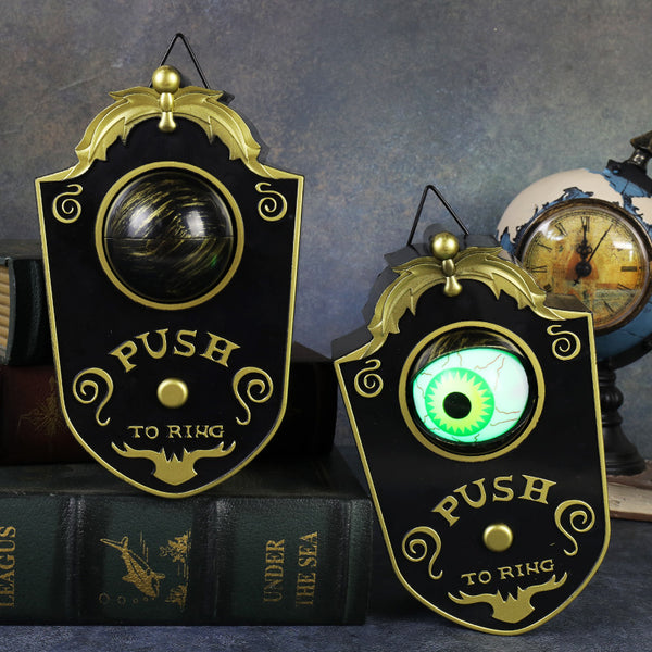 Halloween Rotating Eyeball Doorbell – Sound & Light