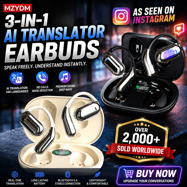 3-in-1 AI Translator Earbuds – Speak the World Without Limits