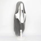 Cosplay Wig Final Fantasy Anime Wig Sephiroth Gray FF7 Anime Game Role-Play Wig Male Anime Synthetic Wig Widow'S Peak Bangs