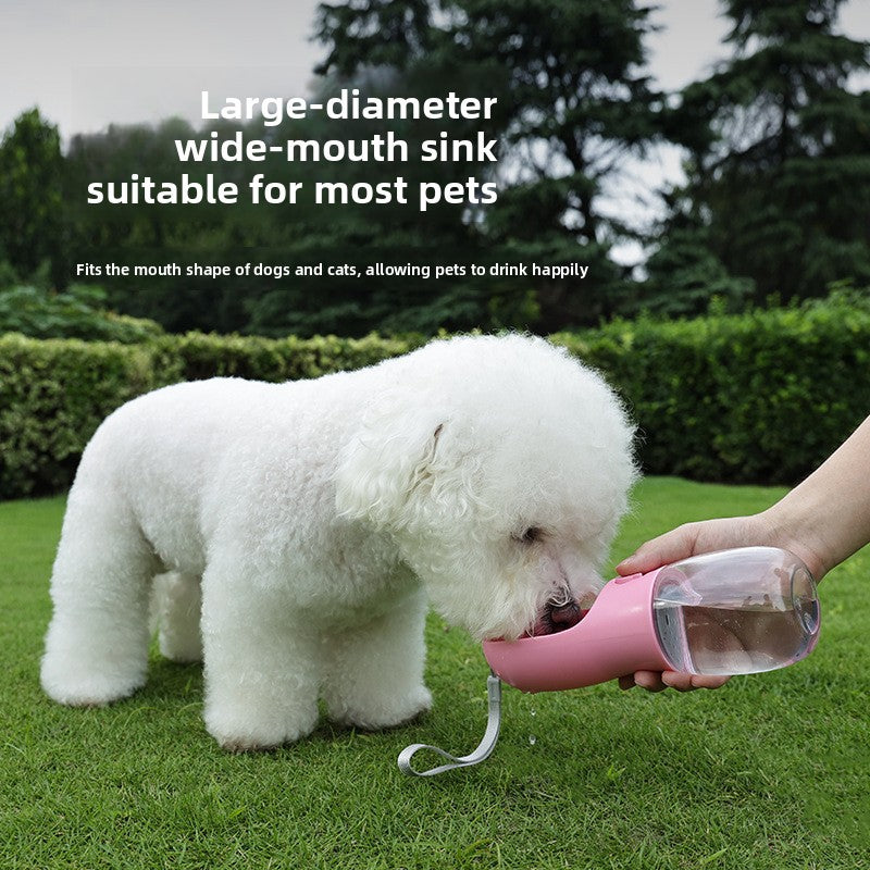 Portable Dog Water Bottle with Poop Bag Dispenser – 300ml & 600ml