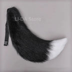 Anime COS Cat Fox Tails Plush Cosplay Big Tails Dog Furry Tail Role Play Party Props Fursuit Tail Halloween Costume Accessories