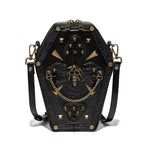 Gothic Coffin Shape Crossbody Shoulder Bag