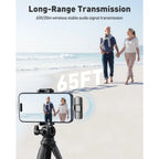 Wireless Lavalier Microphone for Android Mini Lapel Lav Mic with Noise Reduction for Vlog Youtube Tiktok Audio Video Recording