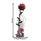 Skeleton Hand with Gothic Cross & Rose Building Block Set