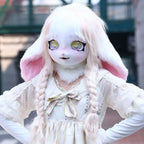 Cute Fursuit Kigurumi Headset Furry Cosplay Costume Rabbit Doll Costume Paws Animal Head Base Kig Mask Furry Costume Accessories