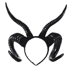 Devil Horns Headband, Black Devil Horns Black Horns Maleficent Horns Headband for Halloween Costume Cosplay
