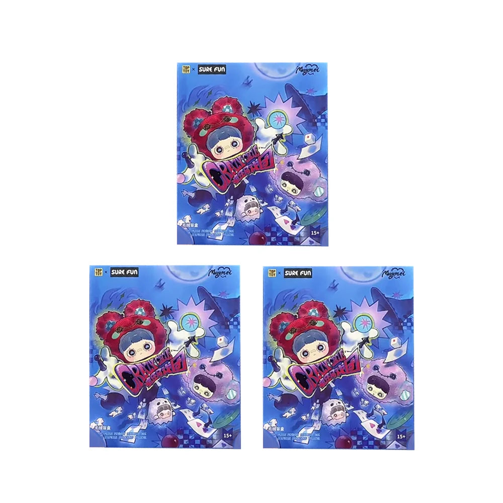 Genuine Maymei Crazy Cirgus Series Blind Box V4 Vinyl Plush Mystery Box Kawaii Anime Doll Surprise Bag Keychain Pendants Gift