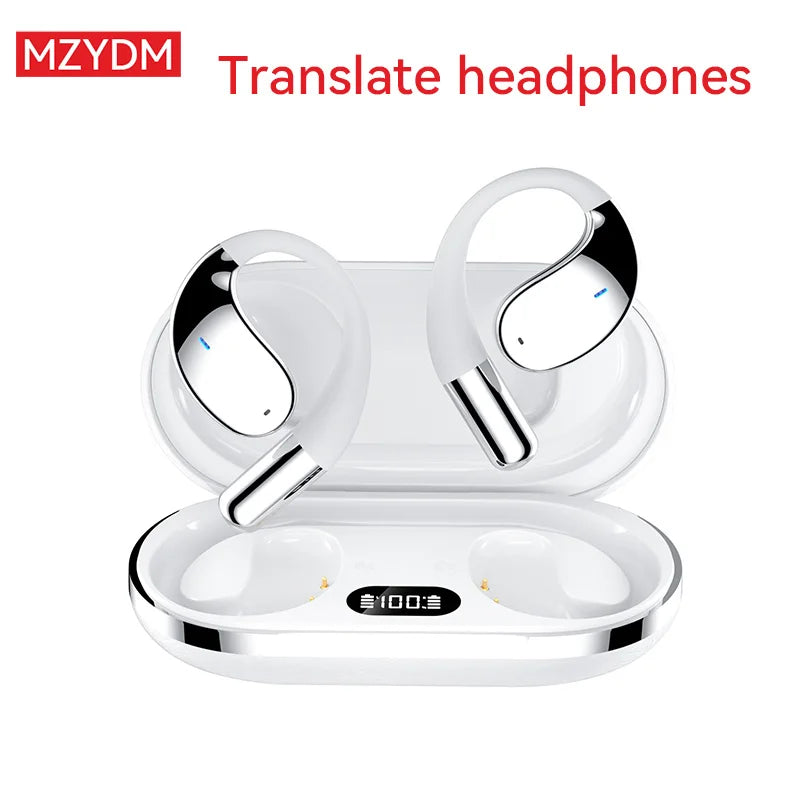 3-In-1 AI Translator Earbuds 144 Languages Noise Cancelling Bluetooth 5.4 Headset Instant Translator Smart Voice Real Time
