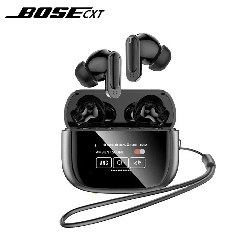 Ultra V11 Smart Touch Multi Functional Large Screen TWS Wireless ANC Noise Cancelling Earbuds Enc Heavy Bass Earbuds