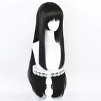 2 Styles Akemi Homura Cosplay Synthetic Wig 90Cm Long Black Wigs Cosplay Anime Wig Heat Resistant Hair Halloween