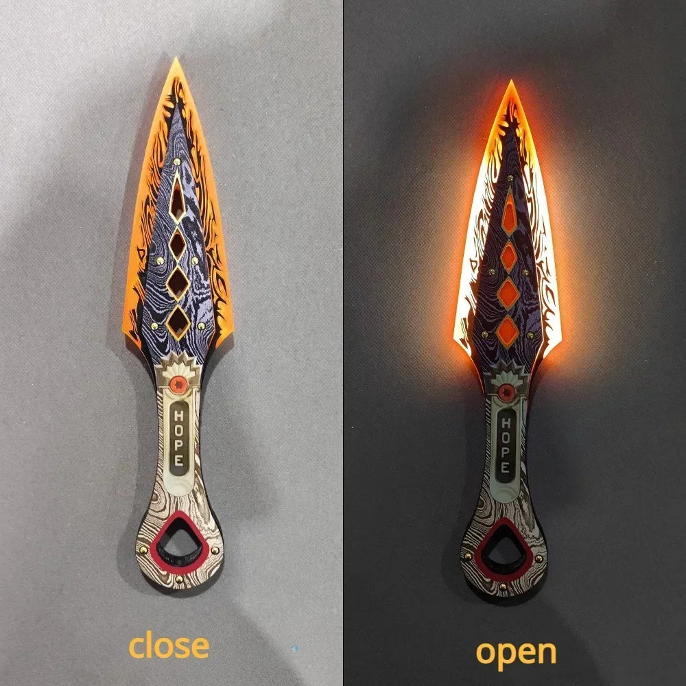 Apex Legends Heirloom Wraith Kunai Plastic Luminous Cosplay Game Swords Anime Figures Model Collection Toy for Kids