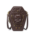 Gothic Coffin Shape Crossbody Shoulder Bag