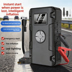 3-in-1 Car Emergency Jump Starter, Wireless Air Pump &amp; Power Bank