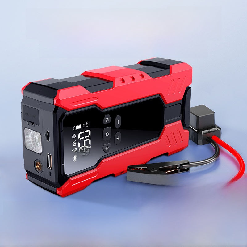 Car Emergency Jump Starter with Air Compressor & Power Bank
