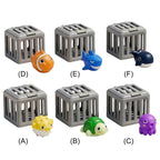 Toddler Bath Toy Play Set W/ Fish Box Floating Animals Water Swimming Dive Pool Game for 1 2 3 4 Years Old Boys Girls Gift