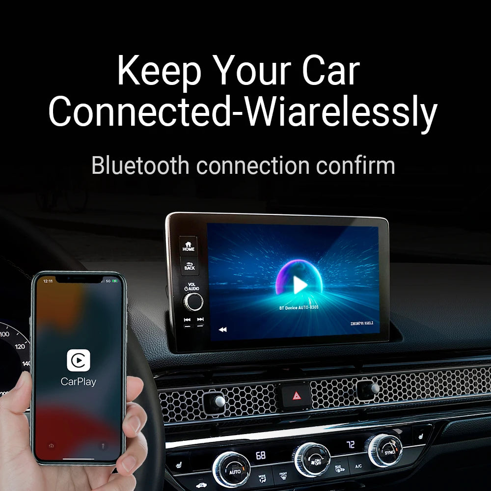 U2 Air Pro Car Play Adapter Wired Carplay Car to Wireless Faster Connect Speed Plug and Play Newest Dongle