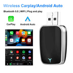 NEW Wireless Carplay Android Auto Wireless Adapter Smart Mini Box Plug and Play Connect Universal for Nissan Wireless Adapter