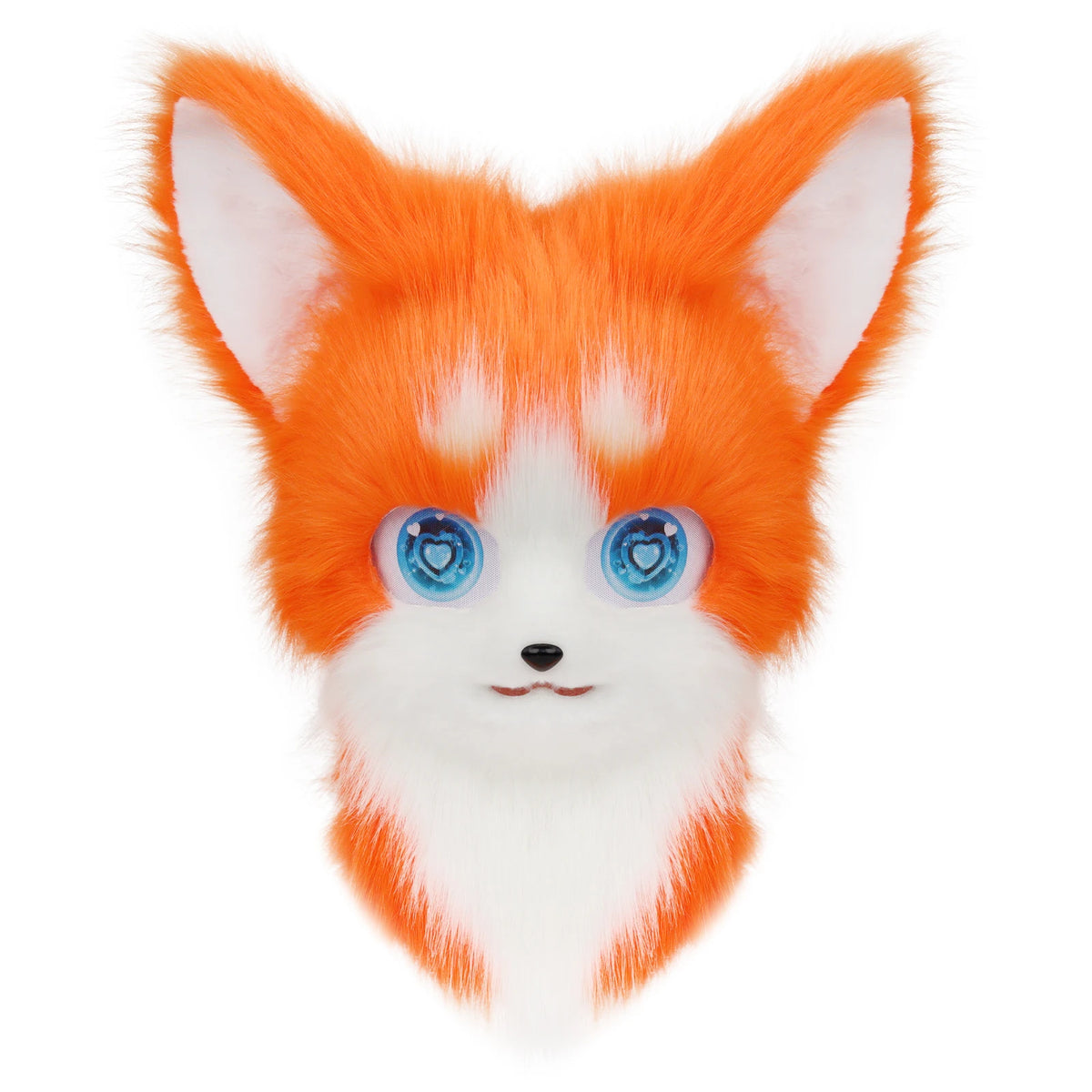 Animal Furry Fursuit Head Mask Plush Cat Fox Mask Costume Props for Halloween Cosplay Party