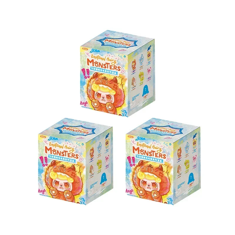 JOTOYS Q.KID Emotional Hairy Monsters Series Blind Box Mystery Box Dolls Kawaii Action Anime Figure Blind Box Toys Gift