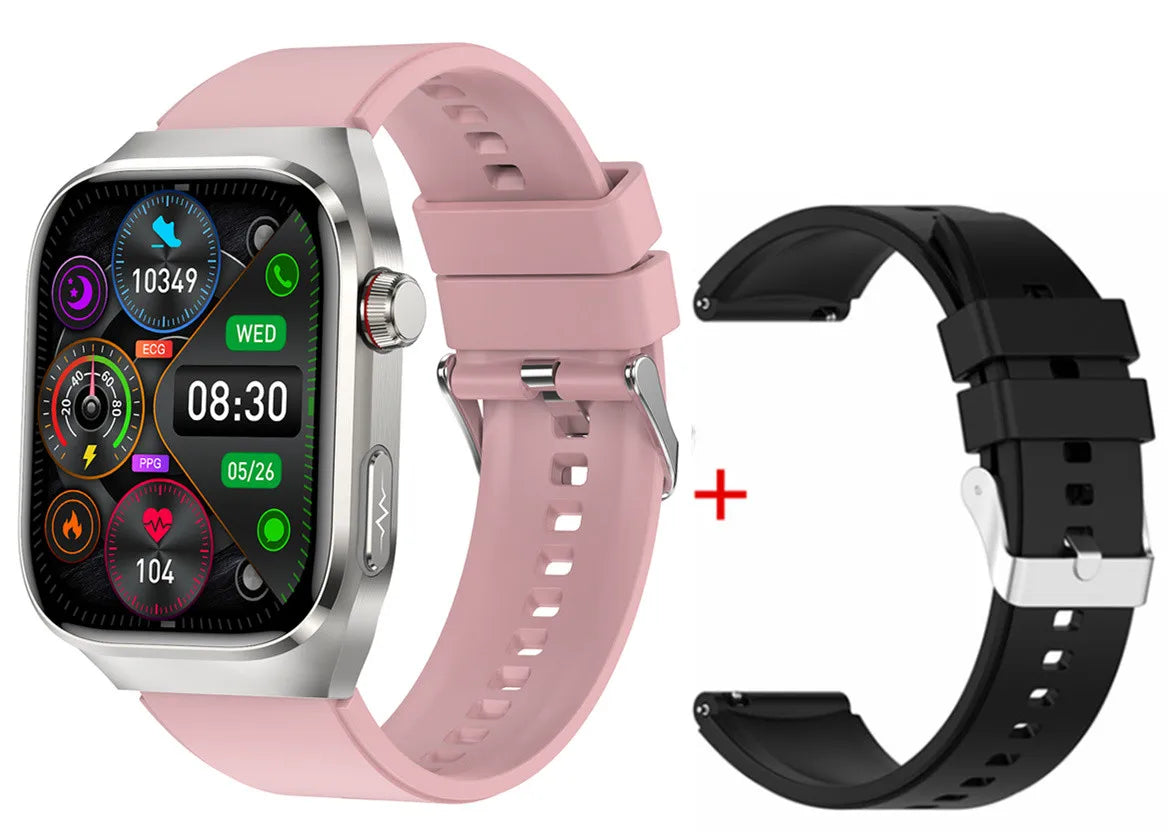 Men AMOLED Smart Watch TK16 Pro ECG Health Monitor SOS BT Calling AI Vocie Multi Sport Modes Fitness Tracking Smartwatch