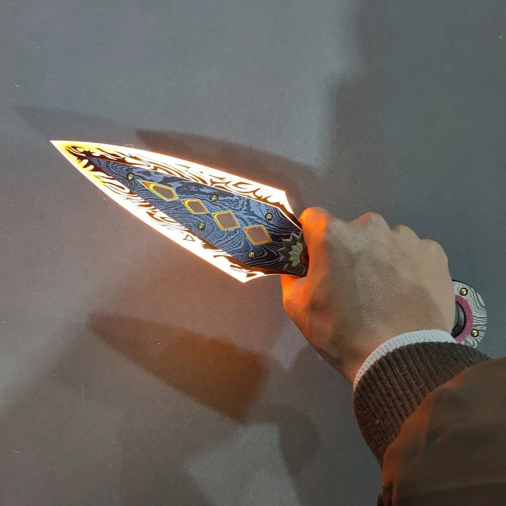 Apex Legends Heirloom Wraith Kunai Plastic Luminous Cosplay Game Swords Anime Figures Model Collection Toy for Kids