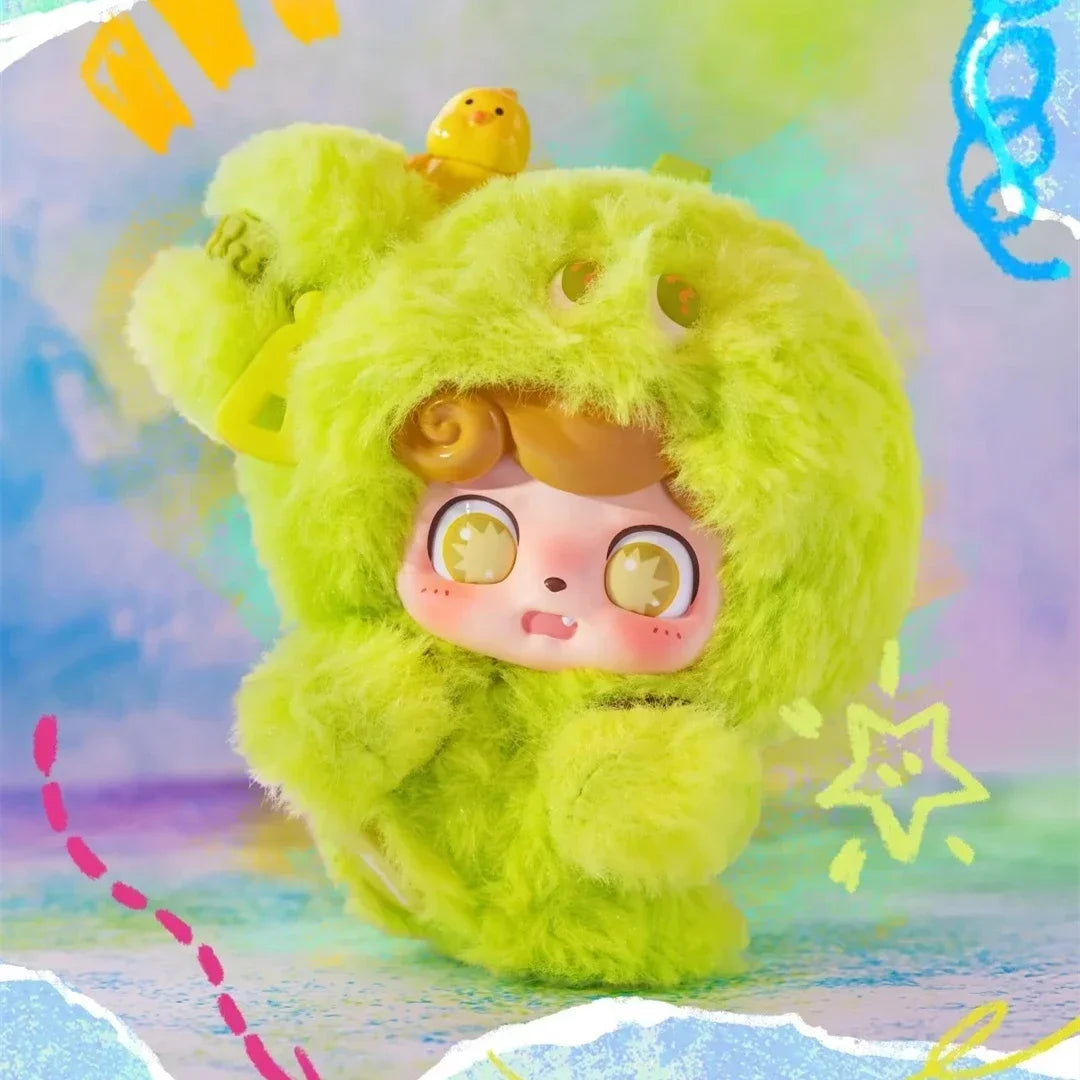 JOTOYS Q.KID Emotional Hairy Monsters Series Blind Box Mystery Box Dolls Kawaii Action Anime Figure Blind Box Toys Gift
