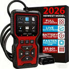 V519 Professional Obd2 Scanner - Usb-Powered Car Diagnostic Tool with Real-Time Data Stream, Full-Featured Obd Ii Testing (I/M Ready, Bod2/Eobd), Clears Engine Fault Lights, Reads/Erases Codes for Most Vehicles, Car Maintenance, Ergonomic Design, Durable Plastic Casing