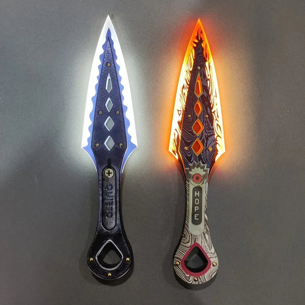 Apex Legends Heirloom Wraith Kunai Plastic Luminous Cosplay Game Swords Anime Figures Model Collection Toy for Kids